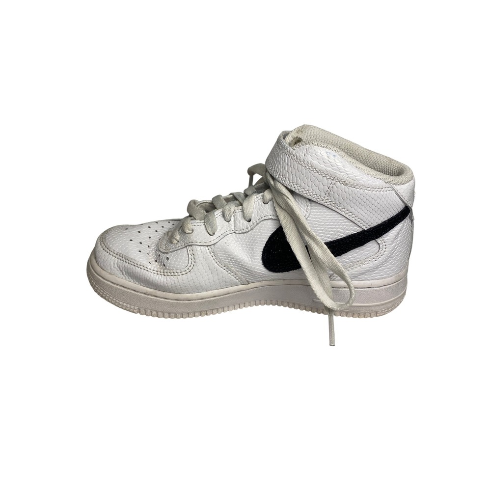 Nike Air Force 1 Mid White Black Snakeskin DZ5211-100 Womens 6.5 Sneakers